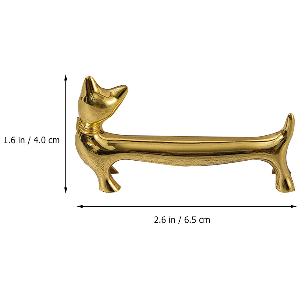 Держатель Для Чопиков И Вилок В Форме Кошки Золотой Цвет 6.5X4 Cm