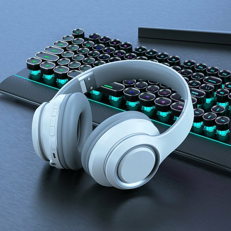 Bluetooth-гарнитура, накладная беспроводная компьютерная гарнитура, сверхдолгое время автономной работы, игровая