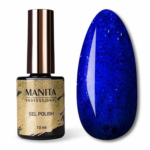 фото Гель лак manita classic №116 "magic blue" 10 мл, глянцевый, синий