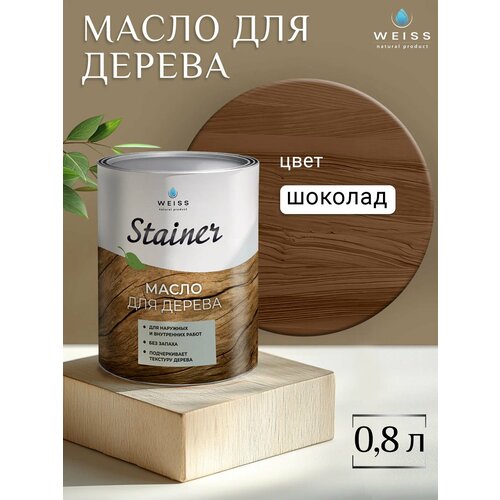 фото Масло для дерева "weiss natural product", без растворителя, 800 мл