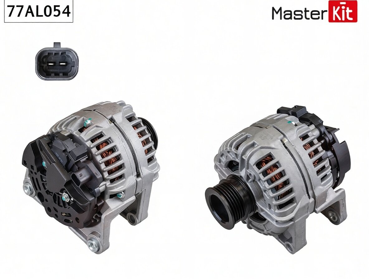 Генератор OPEL ASTRA H/VECTRA C 1.6/1.8 100A (14V 100A) Masterkit MasterKit арт. 77AL054