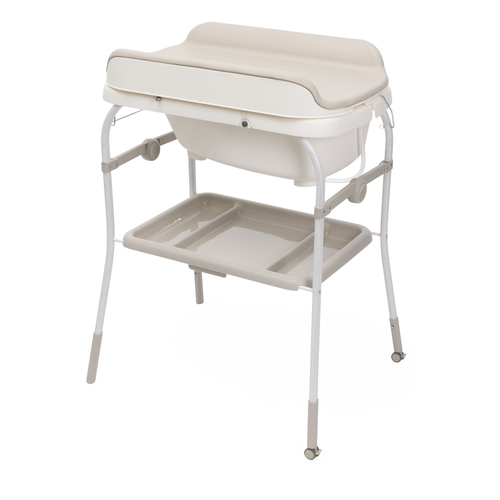 фото Пеленальный столик с ванночкой 4в1 chicco soft bubble armonia жемчужный