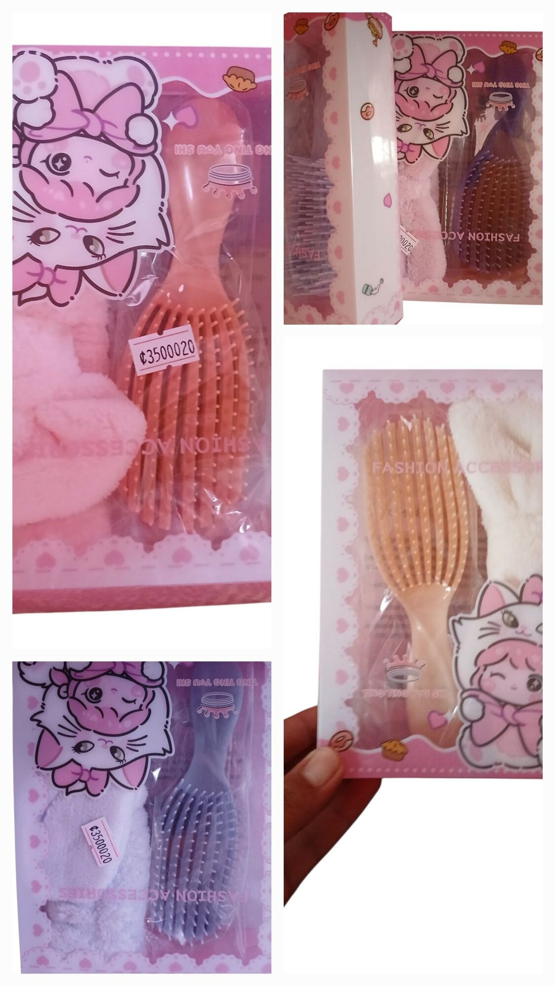 Набор для ухода за волосами (расчёска + повязка) Практичный и стильный набор для ухода за волосами.