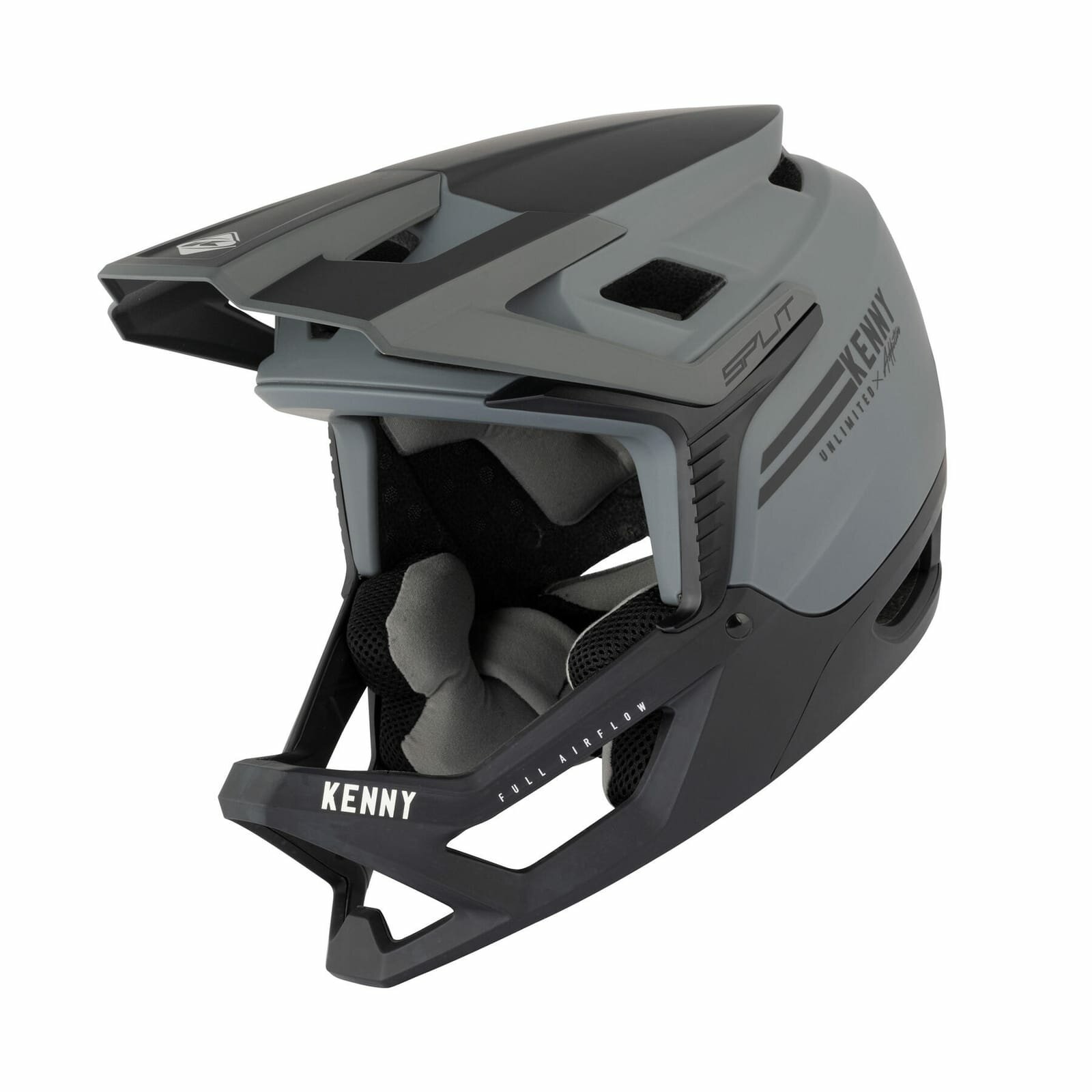DECATHLON шлем защитный Kenny Split, серый/черный, 55-56 см