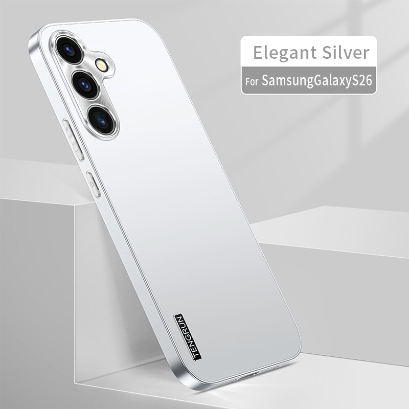 Чехол Для Samsung Galaxy S26 / Самсунг Галакси S26, soft touch, чехол-кардиомонитор, поликарбонат (PC), защита камеры, ударопрочный, усиленные углы, Samsung, Samsung Galaxy S26, white,