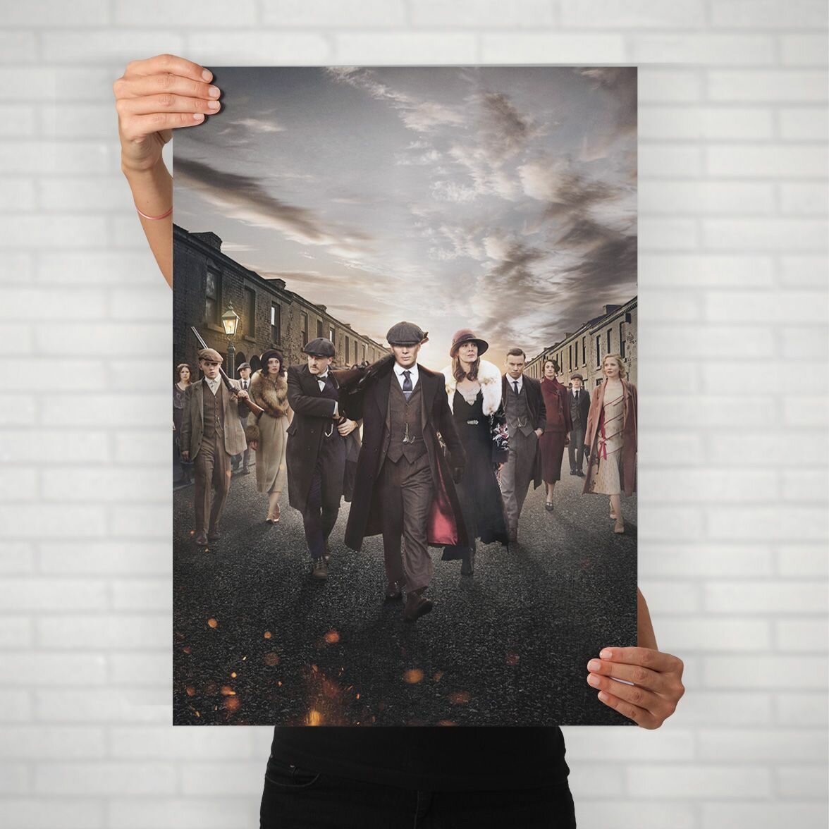 Плакат на стену для интерьера Острые козырьки (Общее 6) - Постер по сериалу формата А2 (42х60 см)