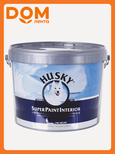 Изображение товара Краска интерьерная Декарт HUSKY Super Paint Interior матовая база C 9 л