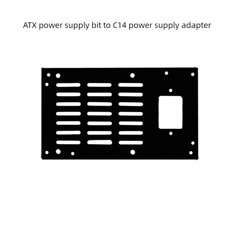 Адаптер ATX в C14 для настольных ПК, акриловый материал, совместимость с компьютерами
