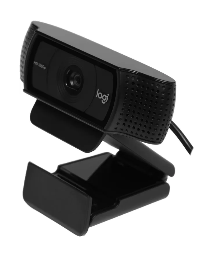 Веб-камера Logitech C920e FHD черная, 960-001086/960-001360, микрофон