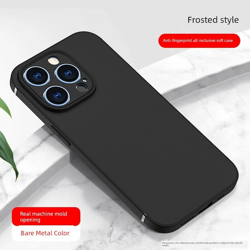 Чехол из толстого матового силикона для iPhone 16, черный, полная защита объектива, антицарапинный, ударопрочный