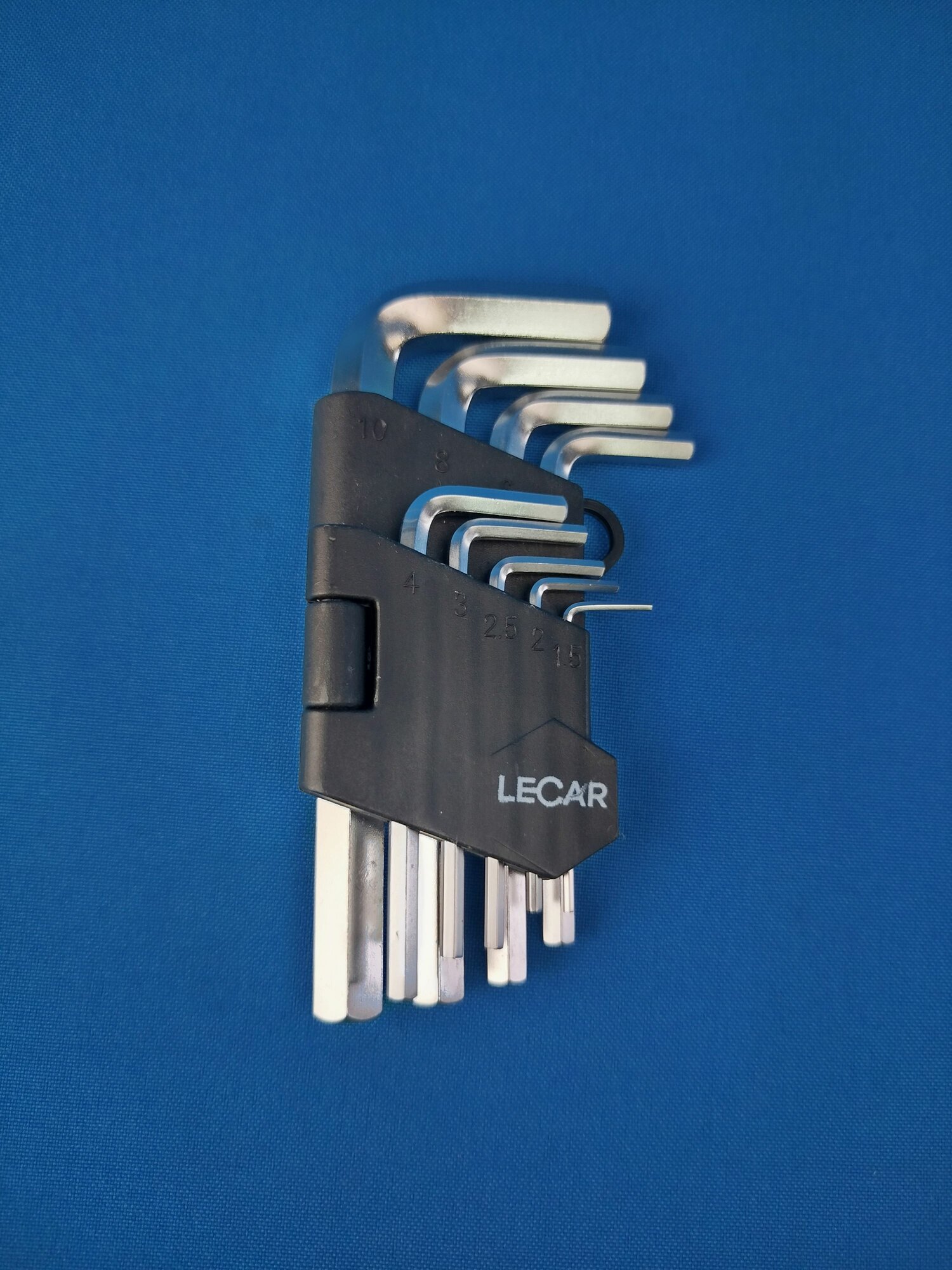 Набор шестигранников Г-образных "LECAR" 9шт (углеродистая сталь)