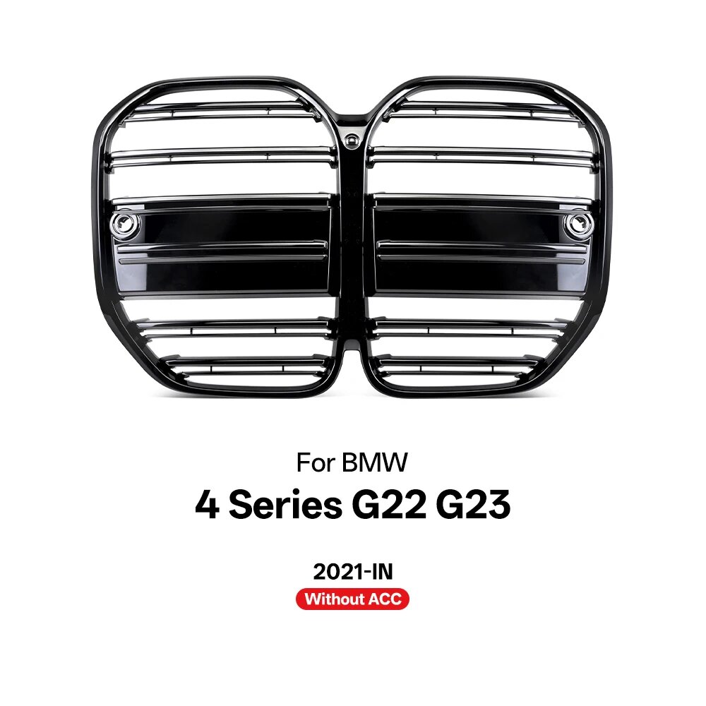 Решетки переднего бампера, решетки капота для BMW 4 серии G22 G23 M4 Style 2021-IN без/с ACC