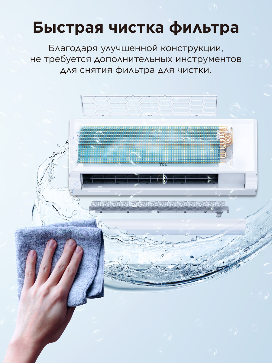 Инверторная сплит-система TCL BreezeIN PRO 18 TAC-BR18HSV/TB, белый — фото 8