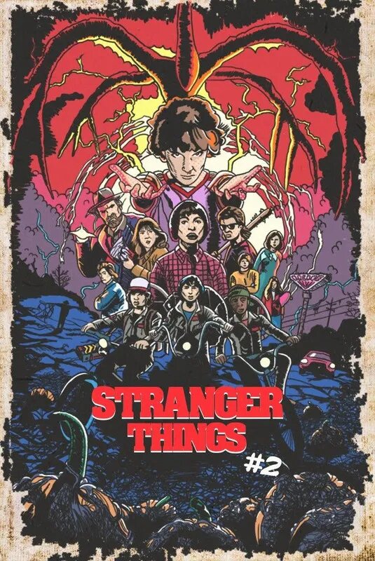 Деревянные пазлы 1000 элементов, подарочная упаковка,50x75cm, Stranger Things, странные вещи, подарочный набор для взрослых, продвинутый уровень сборки 5-10.