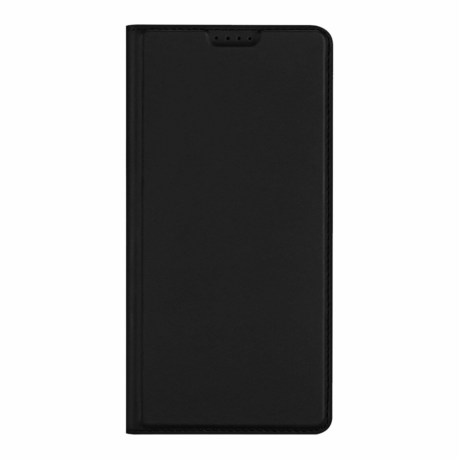 Чехол книжка из PU кожи черного цвета от Dux Ducis для Samsung Galaxy S25 FE, серия Skin Pro Series Case