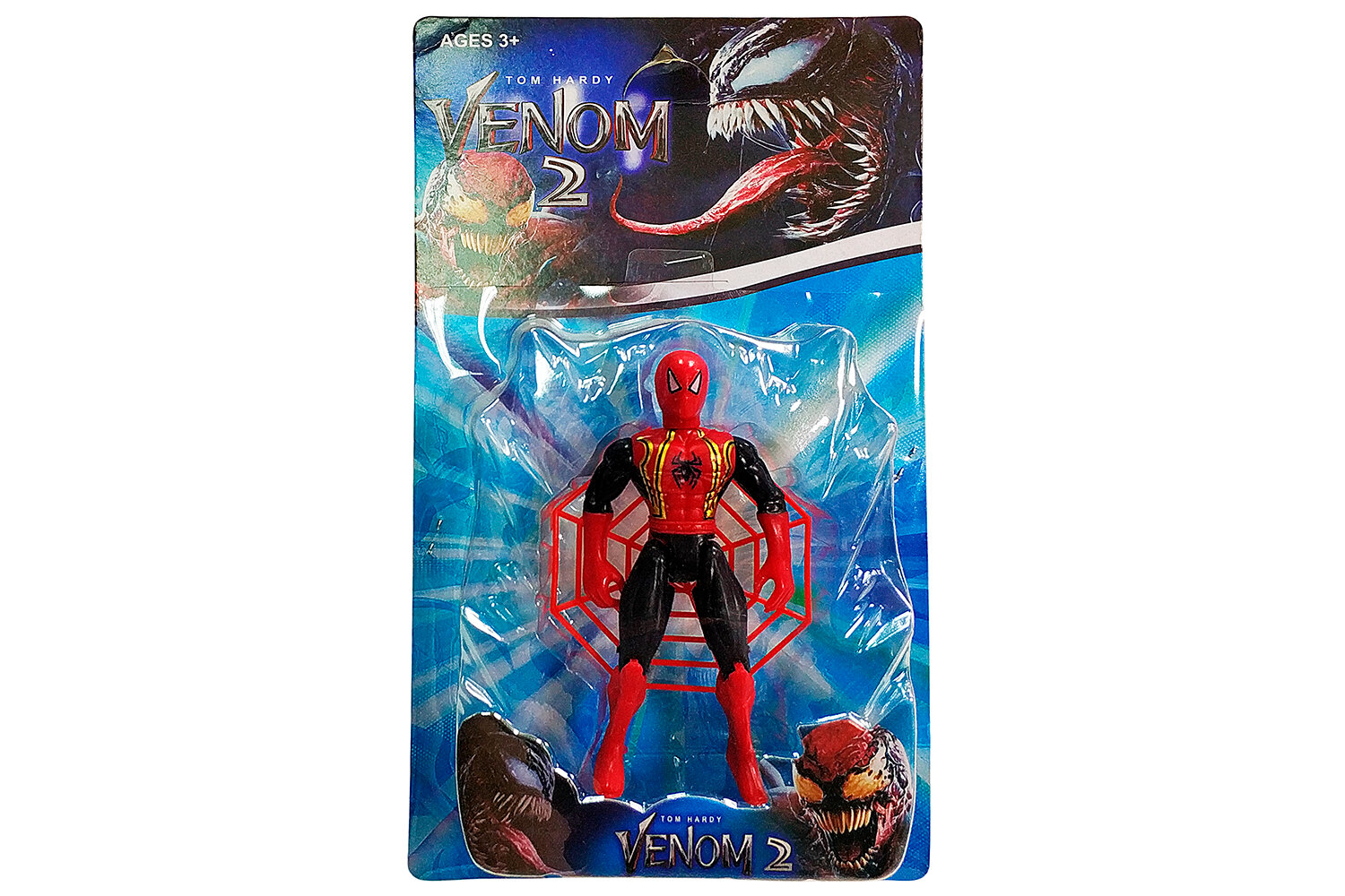 Фигурка Мстители Человек паук VENOM 2, черно-красного цвета, высота 18 см, на блистере