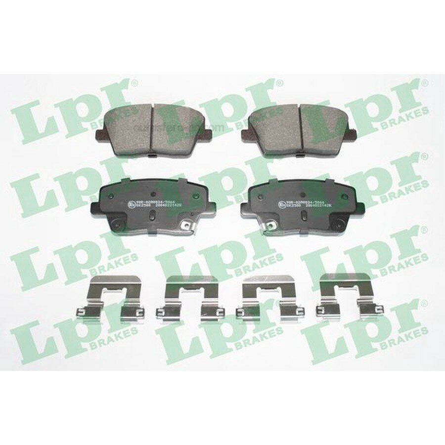 LPR 05P2142K Колодки тормозные HYUNDAI i30 17- задние (с монт. компл.)