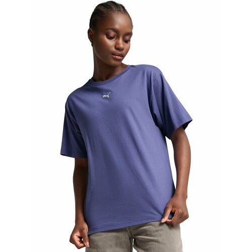 фото Футболка спортивная puma ess relaxed tee, размер 2xs, синий
