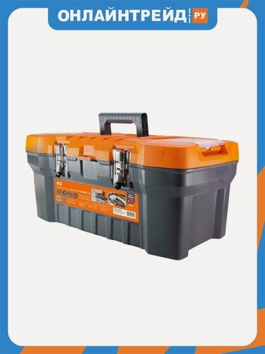 Изображение товара Ящик для инструментов Tdm Electric ТЕХНИК-16, 41х21х18 см, метал. замки, лоток, два органайзера, «Рубин», SQ1032-0201