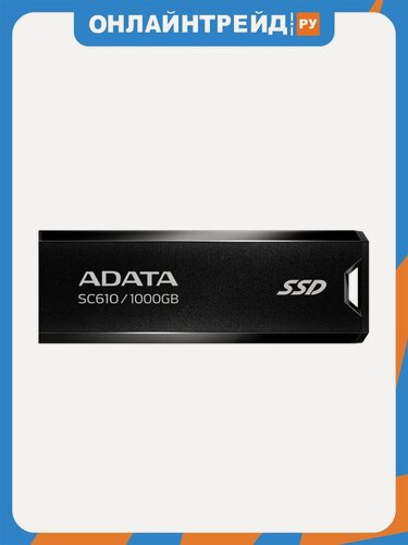 Изображение товара Внешний SSD диск Adata SC610 USB-C 3.2 Gen 2 1TB черный (SC610-1000G-CBK/RD)