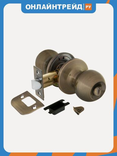 Изображение товара Ручка защелка Punto DK672 AB-BK (6072 AB-B ) (фик.) бронза