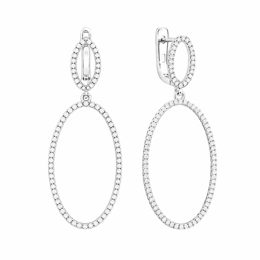 серьги из серебра