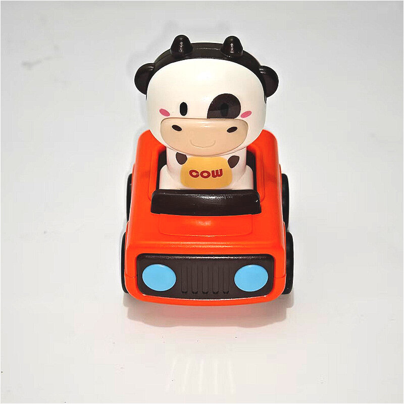 Игрушечная машинка с инерционным механизмом "Press and Go", оранжевая