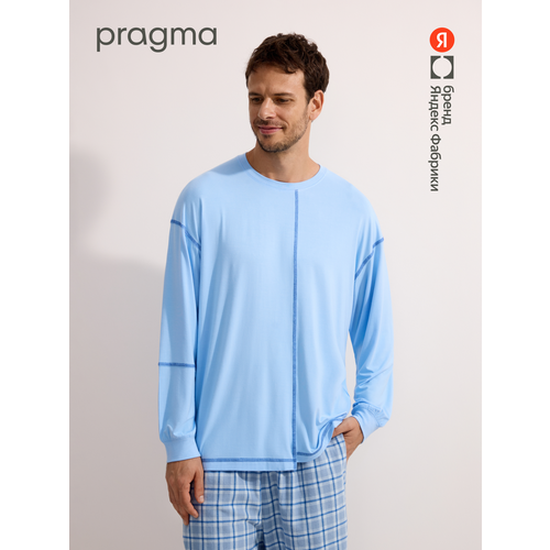 фото Лонгслив pragma, размер 2xl-3xl, голубой