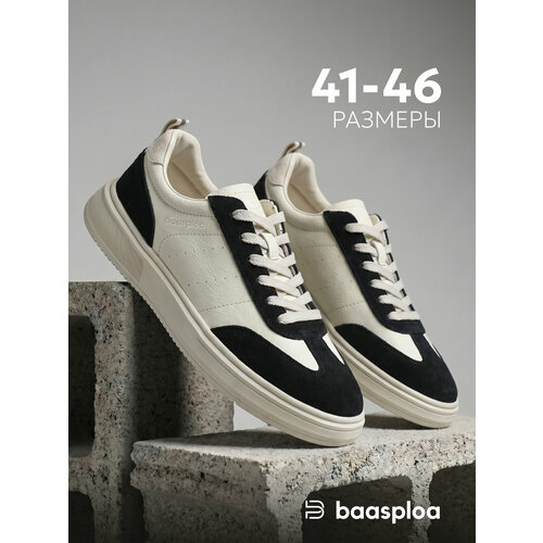 фото Кроссовки baasploa sneaker, полнота 6 (ru)/ на среднюю стопу, размер 41, бежевый