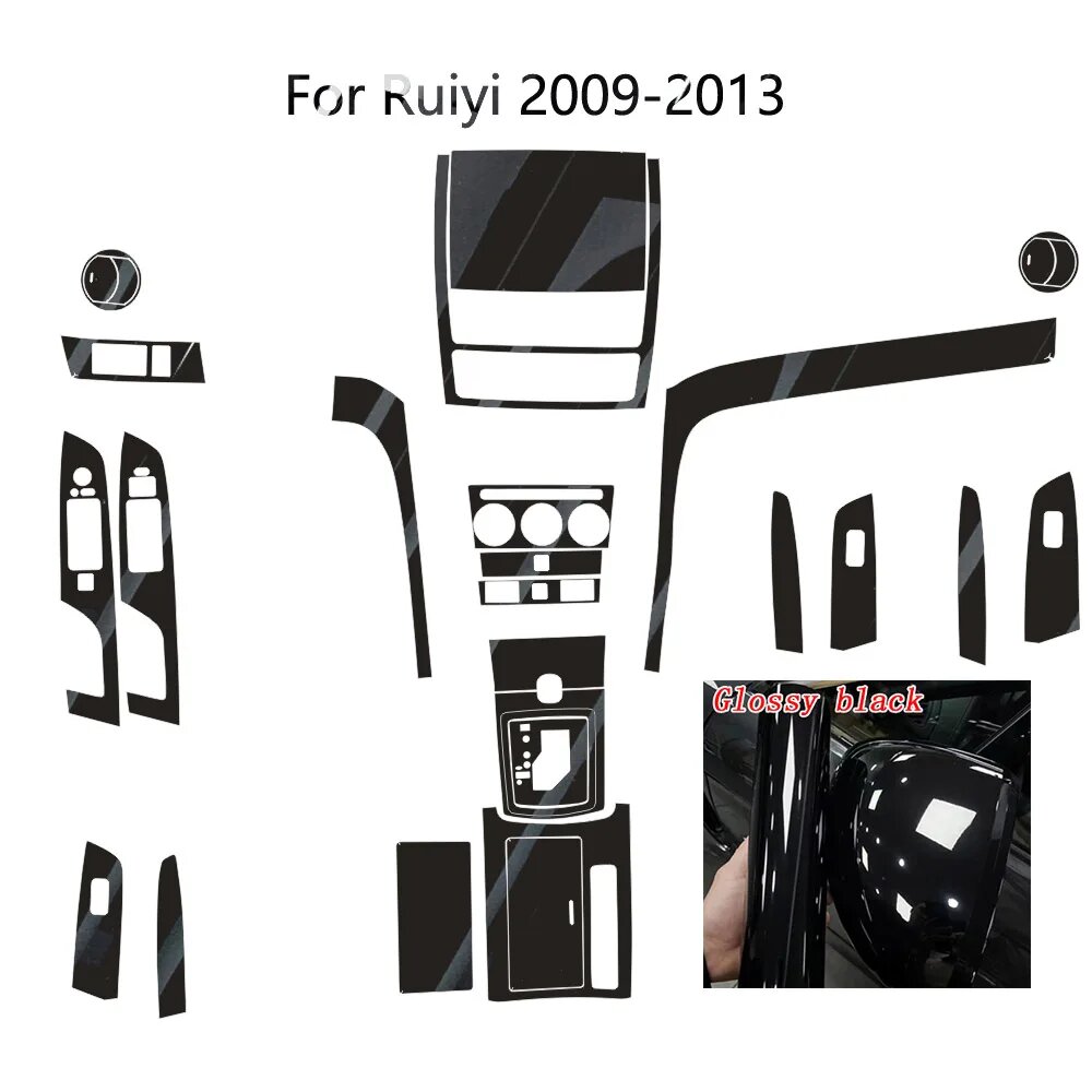 Для Mazda 6 GH 2009-2013 внутренняя центральная панель управления Glossy black, left hand drive
