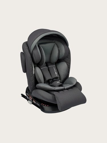 Изображение товара Автокресло Indigo SMART+ ISOFIX капюшон подножка группа 0+1+2+3 0-36 кг серый