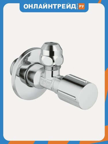 Изображение товара Угловой вентиль Grohe с металлической розеткой 1/2" 22037000