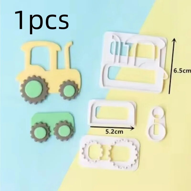 Формочки для печенья Cartoon Car Tractor Train Tractor