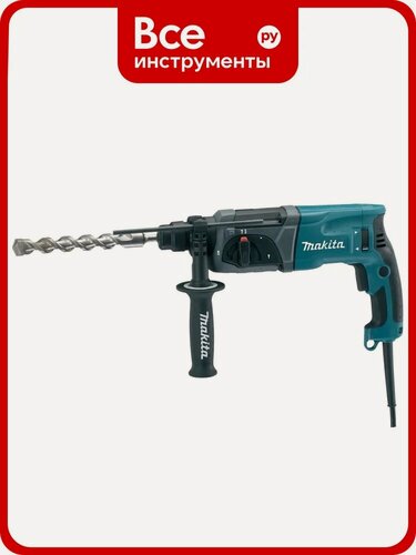 Изображение товара Перфоратор Makita HR2470x15 с мощностью 780 Вт, частотой ударов до 4500 уд/мин и тремя режимами работы, sds-plus хвостов