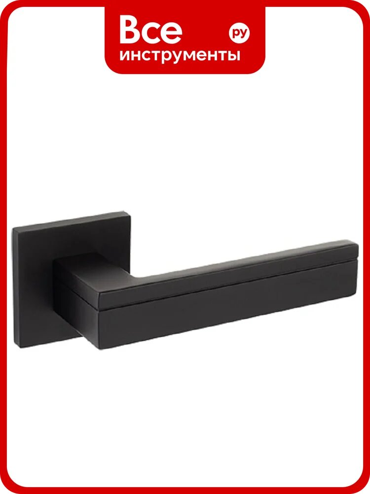 Ручки дверные Code Deco Slim H-30153-A-BLM 34154, алюминиевые квадратные, черный матовый, для межкомнатных дверей