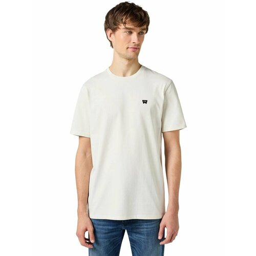 фото Футболка wrangler men sign off tee, размер m, белый