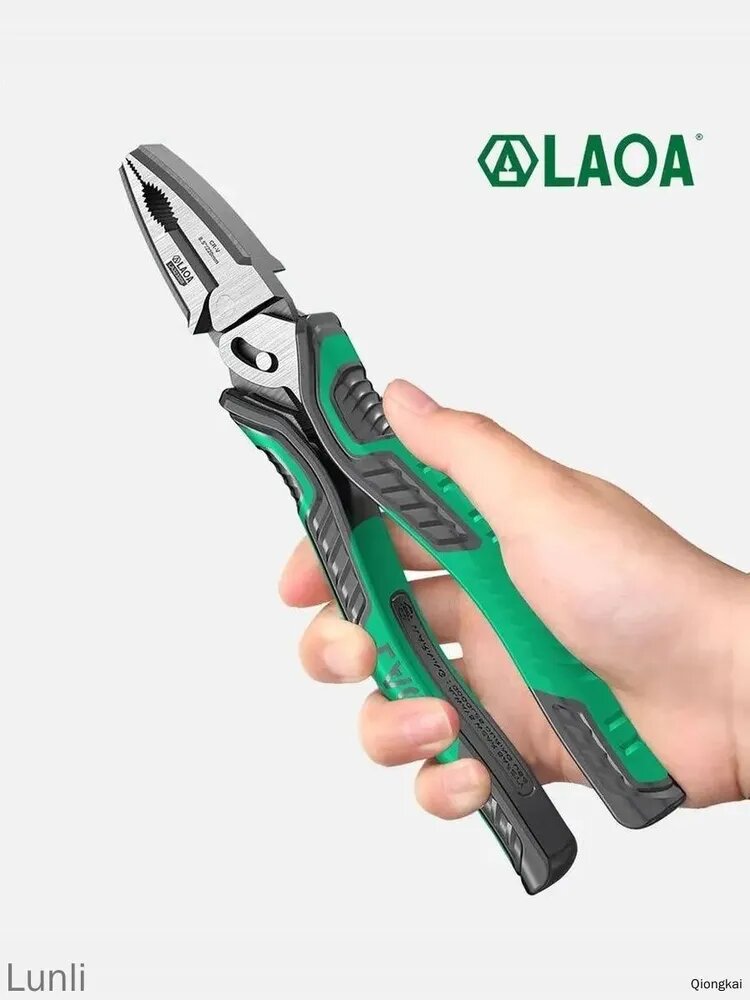 Пассатижи LAOA для резки проволоки 210 мм, двухшарнирные эксцентриковые. Легкий и плавный ход, режет без усилий