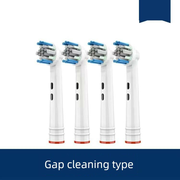 Заменяемые головки для электрической зубной щетки Oral-B, межзубной тип, 4 головки, совместимы с Braun Oral-B и Oral-B