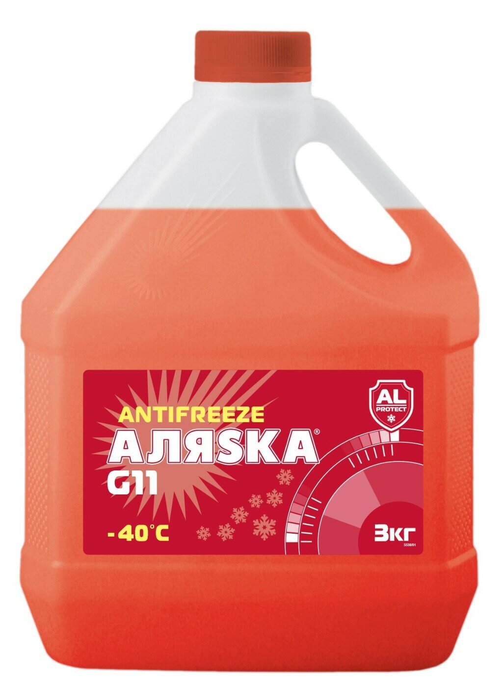 Аляска Антифриз G11 -40 красный, 3 кг