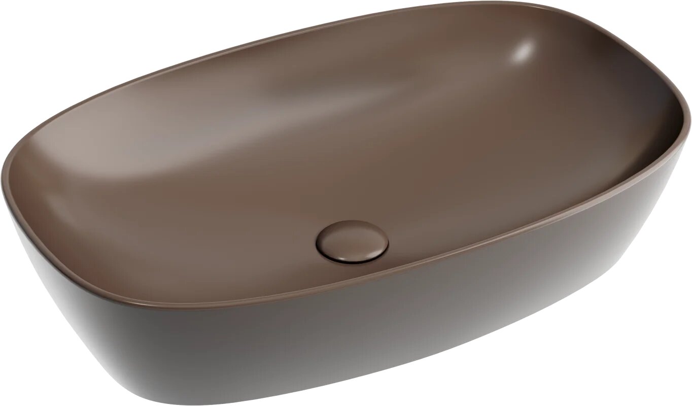 Раковина Ceramicanova Element CN6049MDB накладная, 60x38 см, темно-коричневая матовая