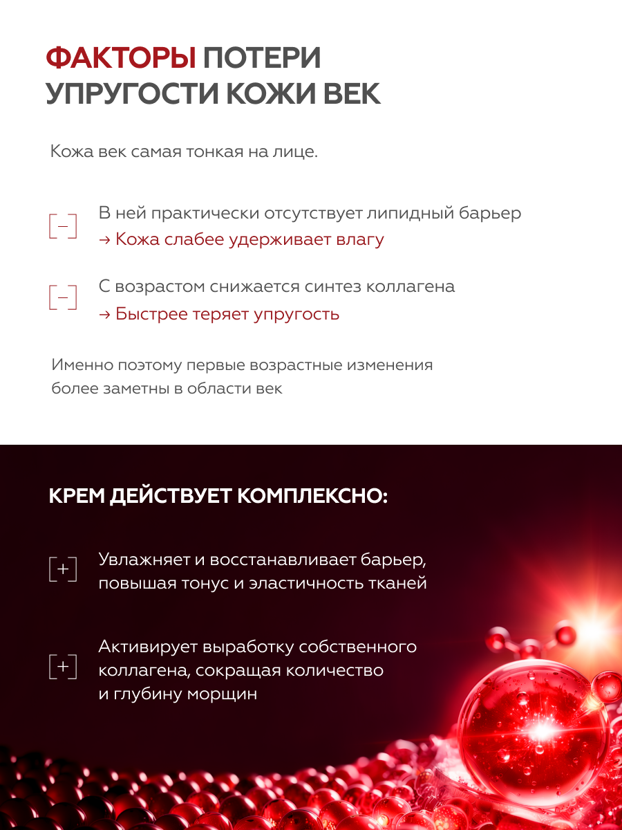 Гельтек Крем для век и кожи вокруг глаз укрепляющий Ceramides & Peptides, с церамидами и пептидами, 30 мл — фото 1