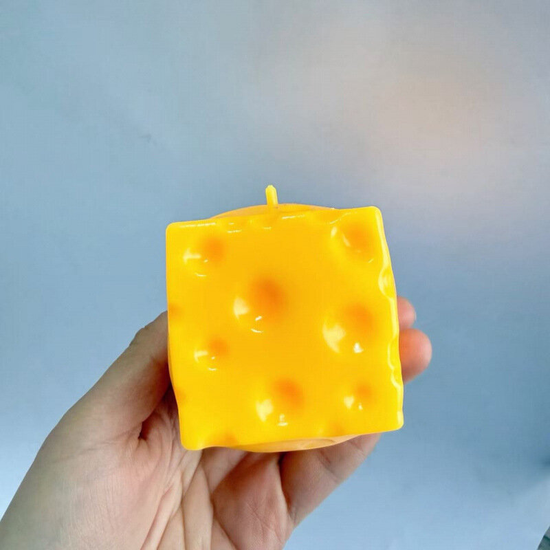 6 см ярко-желтый шарик из сыра с наполнителем из муки, ручная лепка для снятия стресса