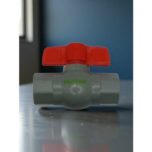фото Кран шаровый для воды из пвх 3/4" внутр.-внутр. резьба plamix