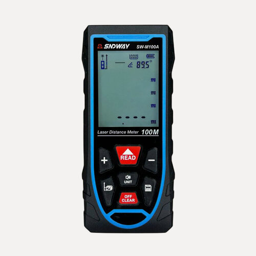 Изображение товара Лазерный дальномер SNDWAY SW-M100A с рулеткой