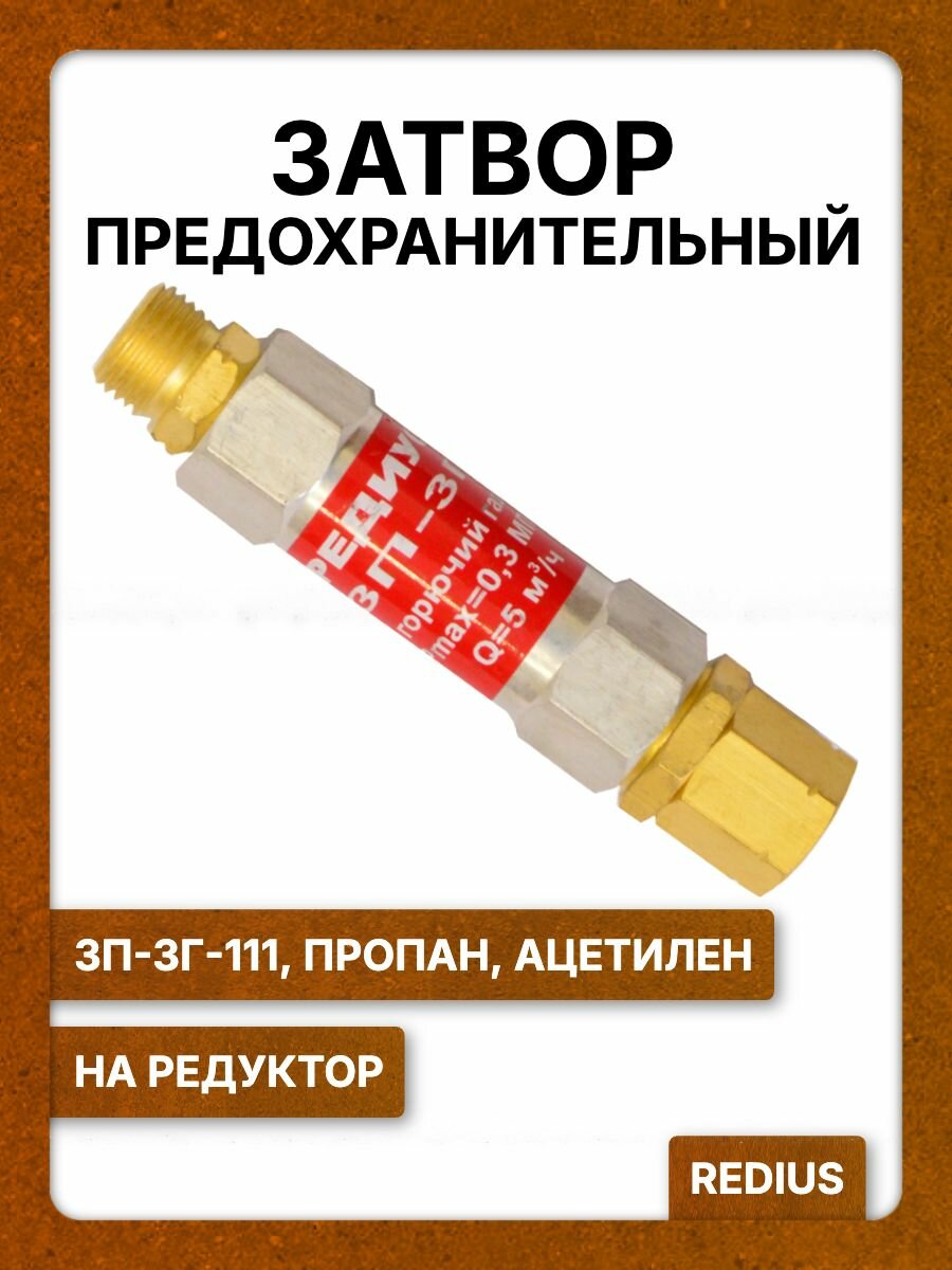 Затвор предохранительный ЗП-3Г-111 REDIUS, на редуктор