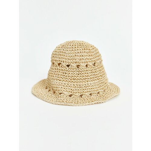 фото Шляпа lc waikiki для женщин, размер standard, light beige