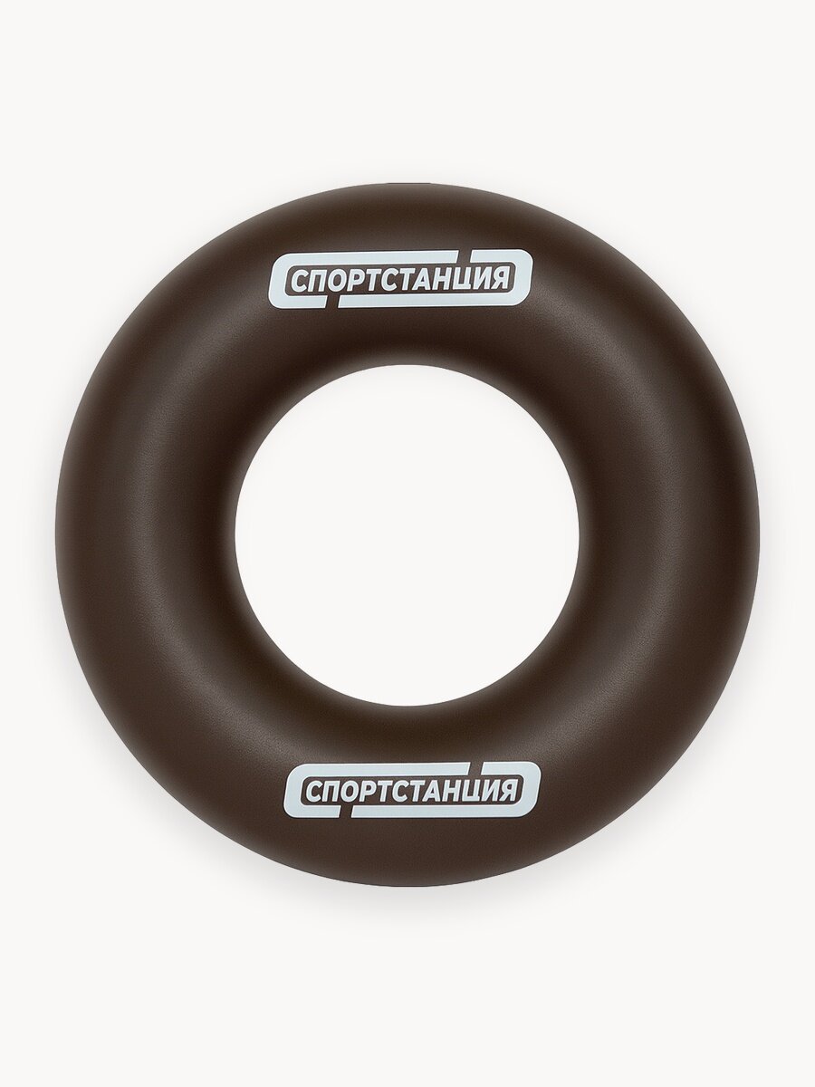 Эспандер кистевой кольцо "Спорт Станция" нагрузка 50 кг коричневый