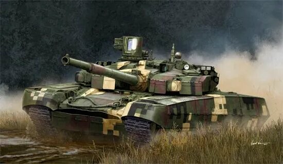 Trumpeter 1/35 Сборная модель Украинский основной боевой танк Т-84БМ Крепость