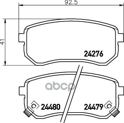Колодки тормозные дисковые 8DB355006-581 HELLA арт. 8DB355006-581