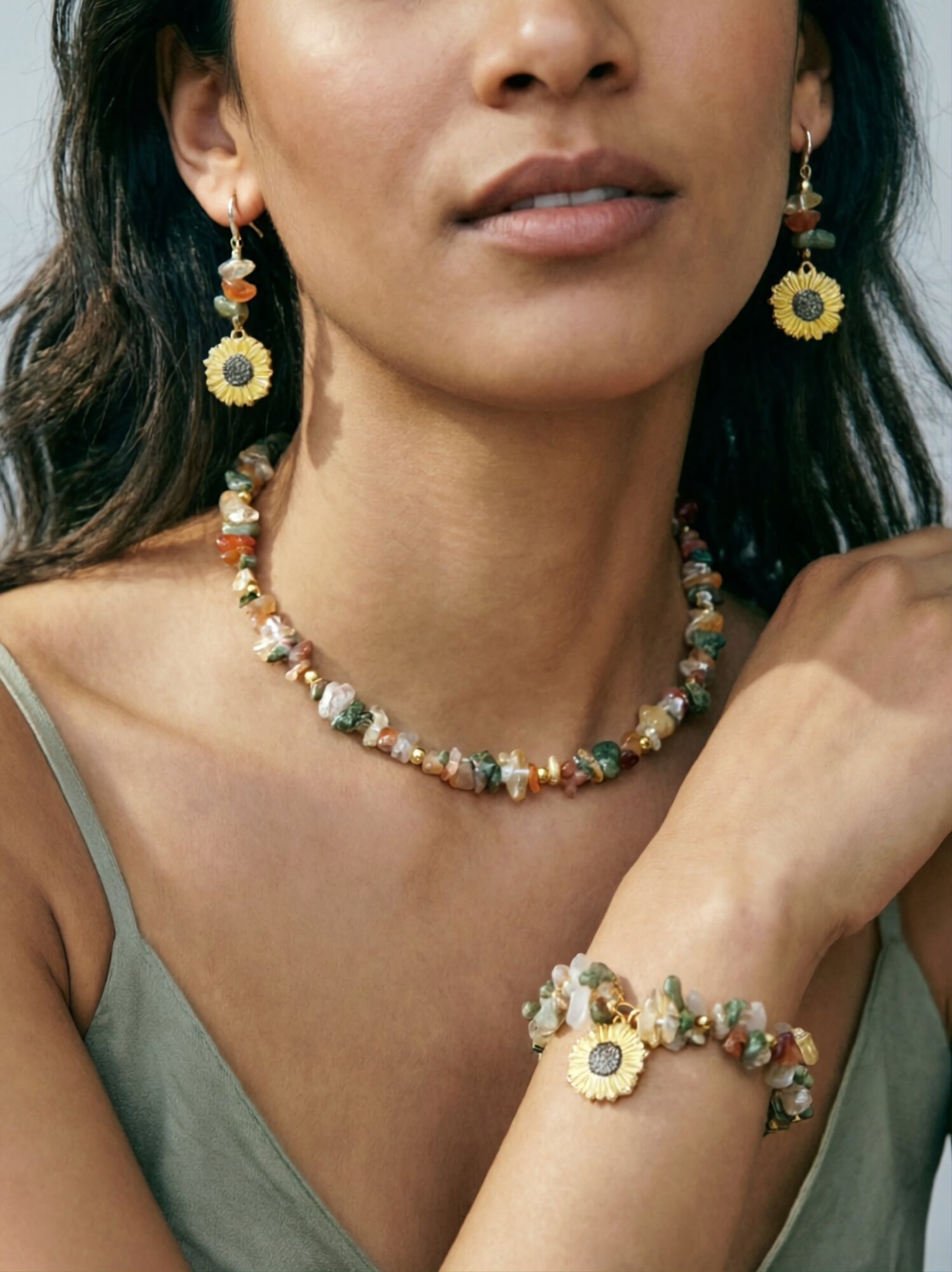 Комплект бижутерии ENJOY Украшения из камней: браслет 